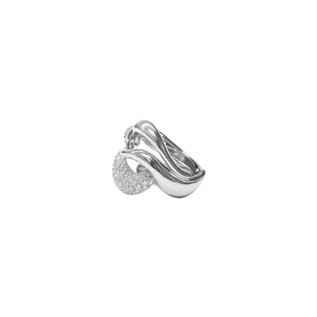 Bague Isabelle Barrier en or blanc et diamants naturels, taille 53